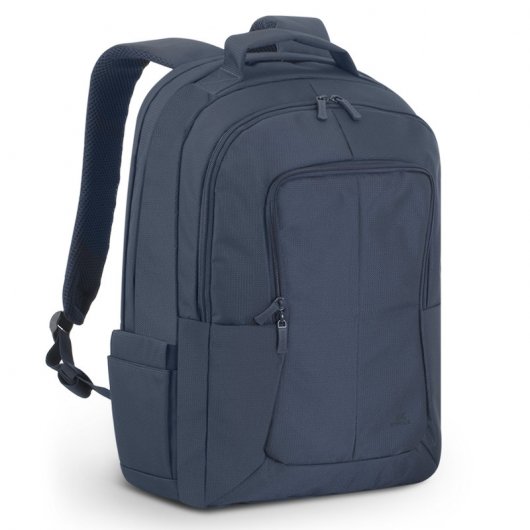 Rivacase Tegel 8460 Eco - Mochila Portátil Acolchada 17.3 Pulgadas, Compartimento para Tablet 10.1", Organizador, Azul