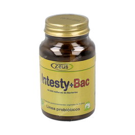 ZEUS Intesty+Bac 30 Cápsulas con Probióticos, L-Glutamina, Fibersol y Vitamina B6 para el Sistema Digestivo e Inmunológico