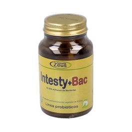 ZEUS Intesty+Bac 30 Cápsulas con Probióticos, L-Glutamina, Fibersol y Vitamina B6 para el Sistema Digestivo e Inmunológico