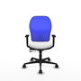 PIQUERAS Y CRESPO Silla de oficina Jorquera Blanco y Azul
