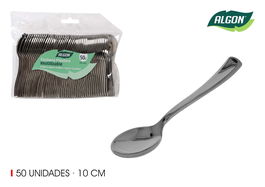 Algon Set 50 Cuchara Degustacion Plata 10 cm (20 Unidades)
