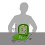 Winning Moves Estrellas mundiales de fútbol Top Trumps Match - The Crazy Cube Game Green Version