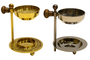 DKD Home Decor Soporte Incienso Arabe Dorado Plateado Laton Madera 10 x 8 x 8 cm (4 Unidades)