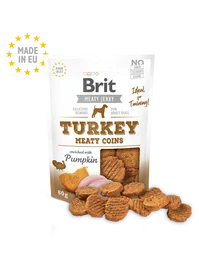 Brit Jerky Snack Meaty Coins Pavo 80 gr