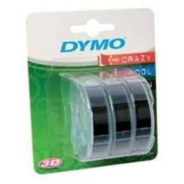 Dymo 84773 Cinta Tradicional Negro 9 mm x 3 m, Blister 3 Unidades