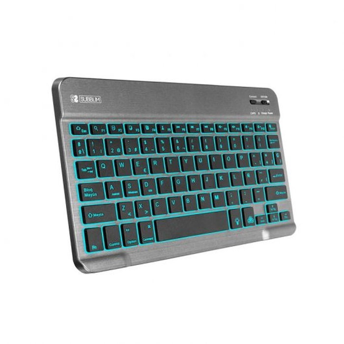 Subblim Teclado Smart Backlit BT Gris