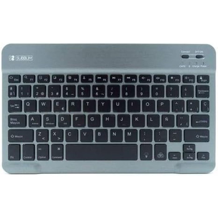Subblim Teclado Smart Backlit BT Gris