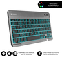Subblim Teclado Smart Backlit BT Gris