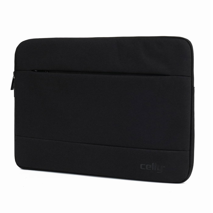 Celly NOMADSLEEVE15BK Funda Universal para Portátil 40.6 cm (16") Negro - Polietileno y Poliuretano, Resistente al Polvo, Rayones y Salpicaduras con Compartimento para Tablet
