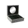 DKD Home Decor Joyero de Madera y Aluminio Pavo Real Verde
