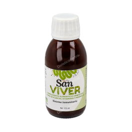 MICROVIVER Sanviver Fermento Probiotico Elixir para Sistema Inmunitario - con Probióticos, Vitamina C, Zinc, Selenio - 125 ml