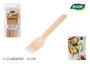 Algon Set de 12 Tenedores de Madera 16 cm (36 Unidades)