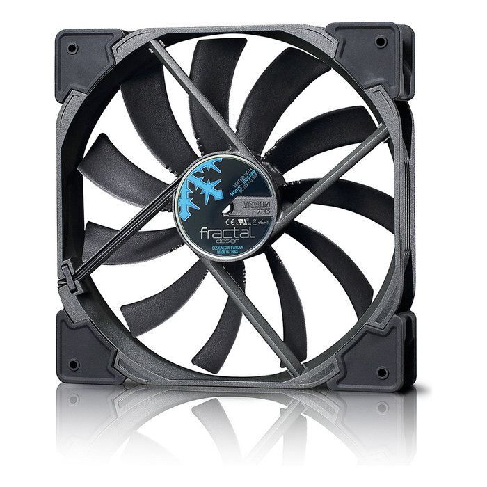 Fractal Design Venturi HF-14 Ventilador de 14 cm Negro y Gris