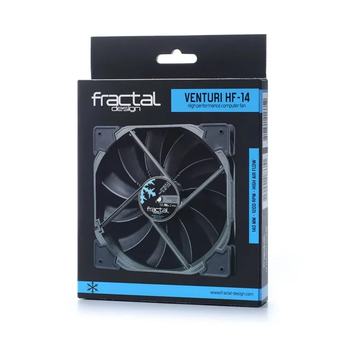 Fractal Design Venturi HF-14 Ventilador de 14 cm Negro y Gris
