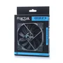 Fractal Design Venturi HF-14 Ventilador PC 14 cm 1200 RPM 118.2 CFM 0.95 mmH2O Negro Gris