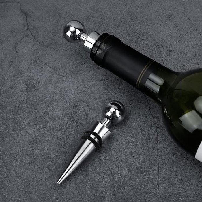 Quttin Set de 2 Tapones para Botella de Vino