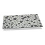 Hidalgo Felpudo efecto piedras gris perla 75 x 45 x 0,5 cm