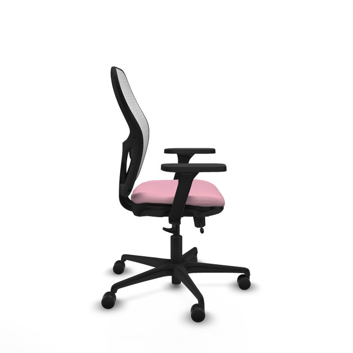 PIQUERAS Y CRESPO Silla de oficina Jorquera Rosa y Blanco