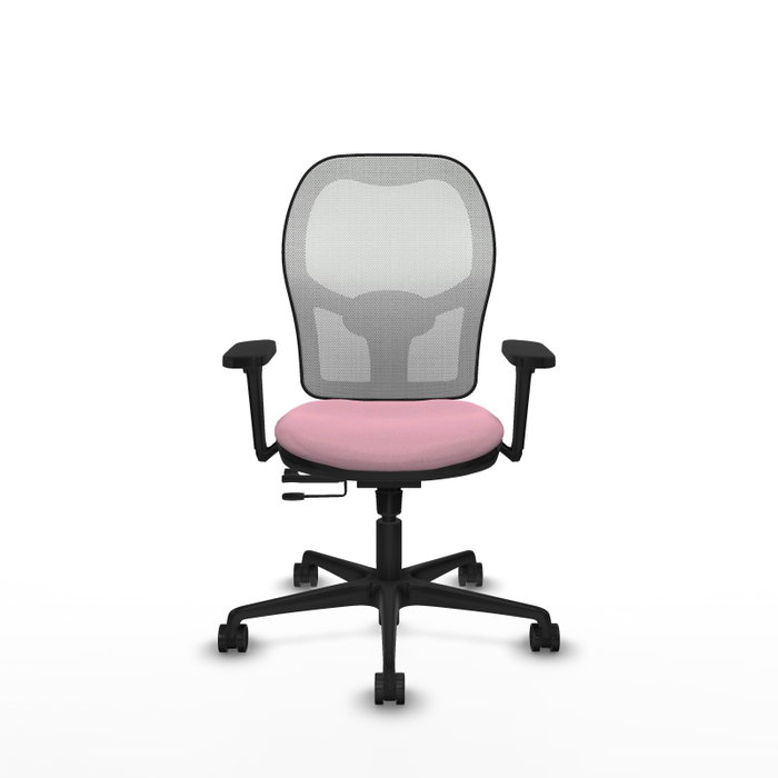 PIQUERAS Y CRESPO Silla de oficina Jorquera Rosa y Blanco