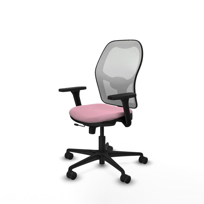 PIQUERAS Y CRESPO Silla de oficina Jorquera Rosa y Blanco