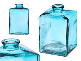 Giftdecor Frasco Cristal Cuadrado Turquesa