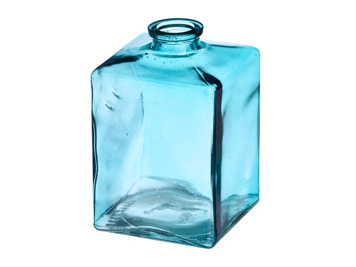 Giftdecor Frasco Cristal Cuadrado Turquesa