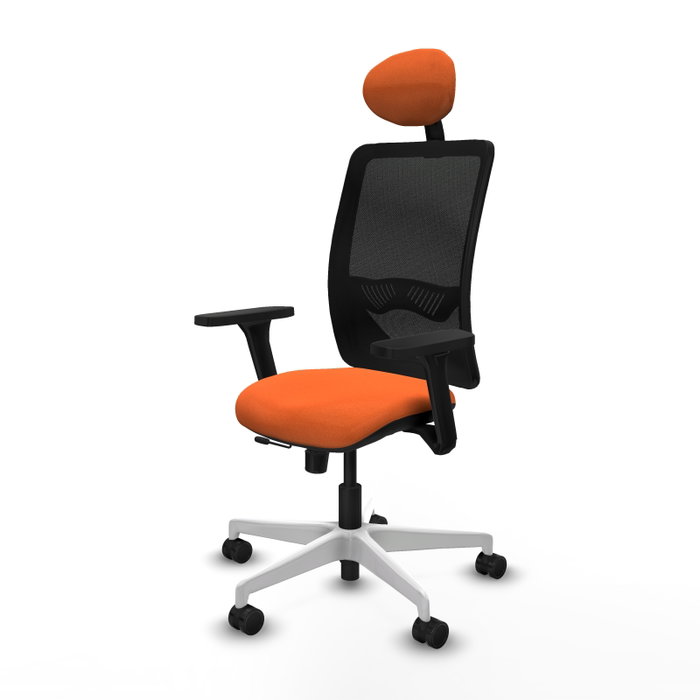 PIQUERAS Y CRESPO Silla de oficina Zulema con mecanismo Sincro/Traslack, Naranja y Negro PIQUERAS Y CRESPO Silla de oficina Zulema con mecanismo Sincro/Traslack, Naranja y Negro