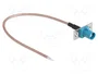 DeLOCK Cable de antena coaxial FAKRA Z a extremos abiertos RG-316 20 cm