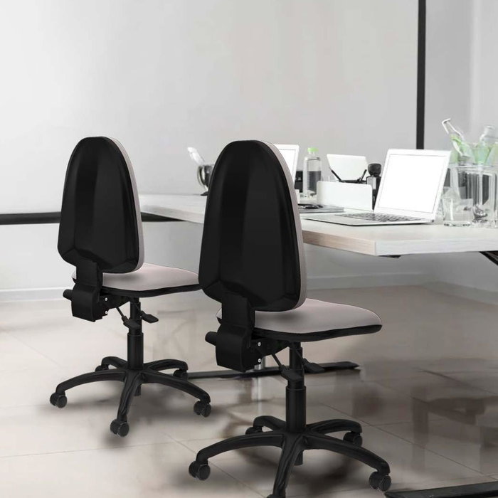 PIQUERAS Y CRESPO Silla de oficina Aýna en Similpiel Blanco sin brazos PIQUERAS Y CRESPO Silla de oficina Aýna en Similpiel Blanco sin brazos