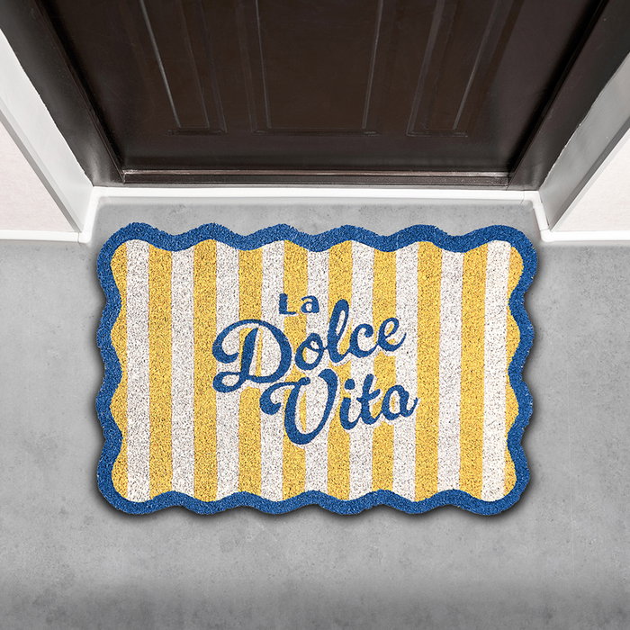 Je cherche une Idee Felpudo Coco 40x60 cm Colección Dolce Vita - Alfombra de Entrada, Variantes en Amarillo, Azul o Rosa Je cherche une Idee Felpudo Coco 40x60 cm Colección Dolce Vita - Alfombra de Entrada, Variantes en Amarillo, Azul o Rosa