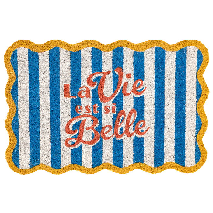 Je cherche une Idee Felpudo Coco 40x60 cm Colección Dolce Vita - Alfombra de Entrada, Variantes en Amarillo, Azul o Rosa Je cherche une Idee Felpudo Coco 40x60 cm Colección Dolce Vita - Alfombra de Entrada, Variantes en Amarillo, Azul o Rosa