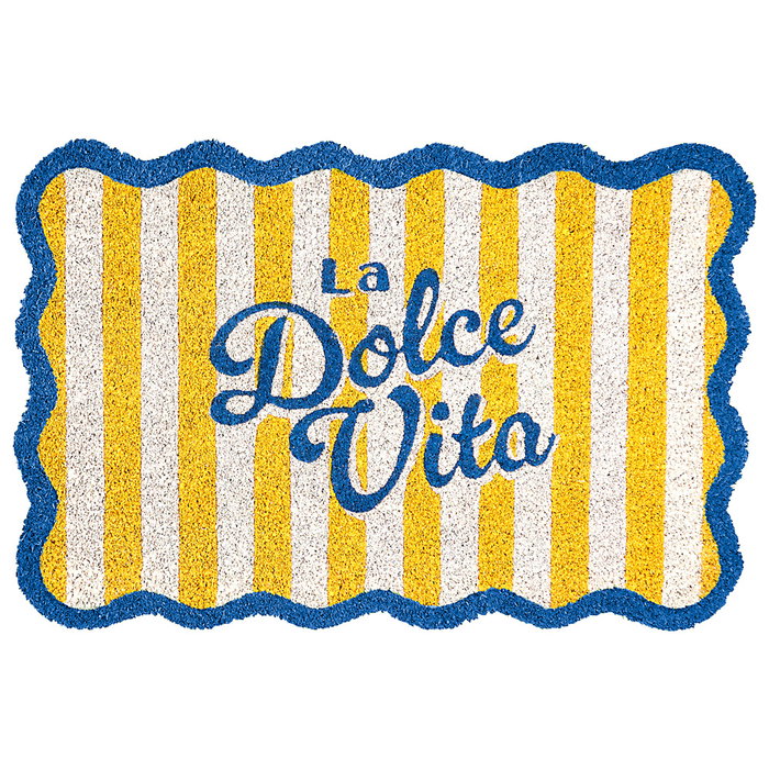 Je cherche une Idee Felpudo Coco 40x60 cm Colección Dolce Vita - Alfombra de Entrada, Variantes en Amarillo, Azul o Rosa Je cherche une Idee Felpudo Coco 40x60 cm Colección Dolce Vita - Alfombra de Entrada, Variantes en Amarillo, Azul o Rosa