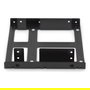 Digitus DA-70434 Marco interno de montaje para 2 unidades HDD/SSD de 2.5", Bracket de metal negro con juego de cables incluido