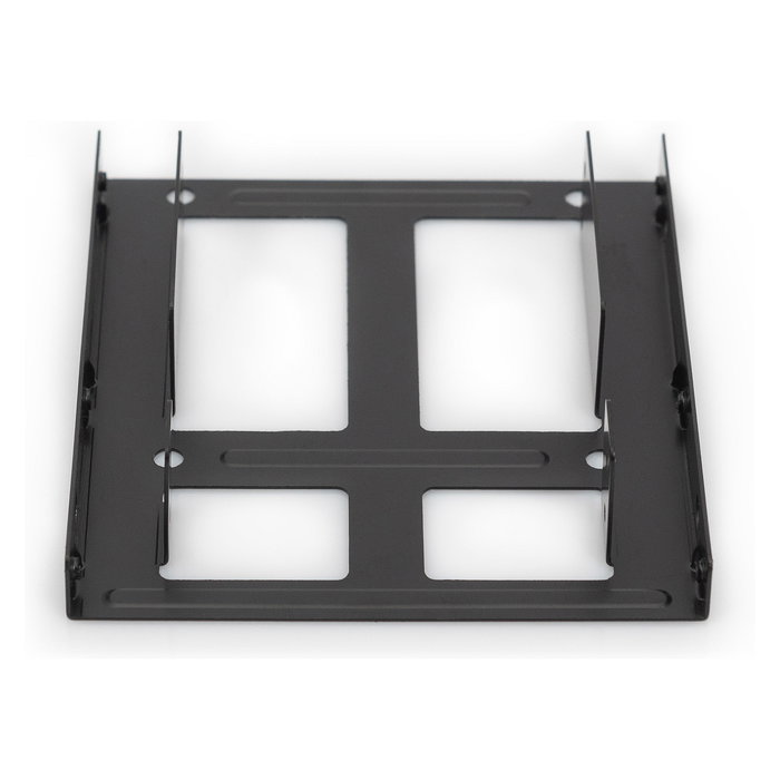 Digitus DA-70434 Marco interno de montaje para 2 unidades HDD/SSD de 2.5", Bracket de metal negro con juego de cables incluido