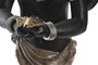 DKD Home Decor Figura de Resina Africana Negra (Pack de 2)