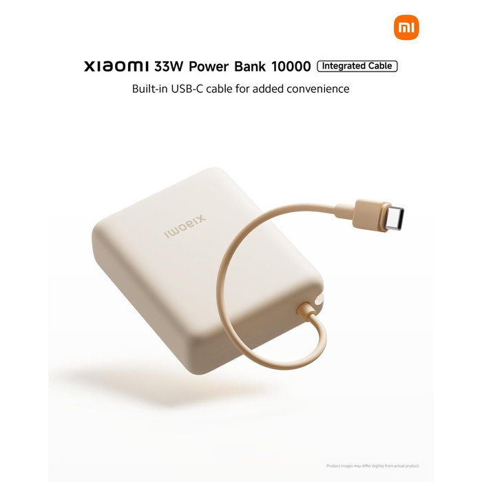 XIAOMI Power Bank 10000 con cable integrado 33W Azul