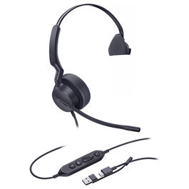 Yealink UH42 Auricular Mono para Microsoft Teams, Conectividad USB-C/USB-A, Headset Profesional