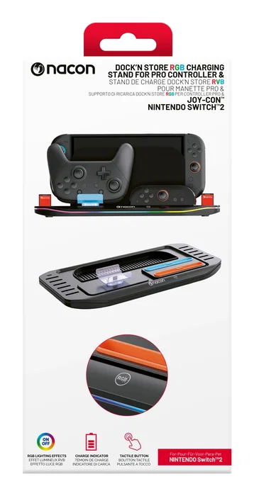 Nacon Charging Station XL para Nintendo Switch 2, Negro