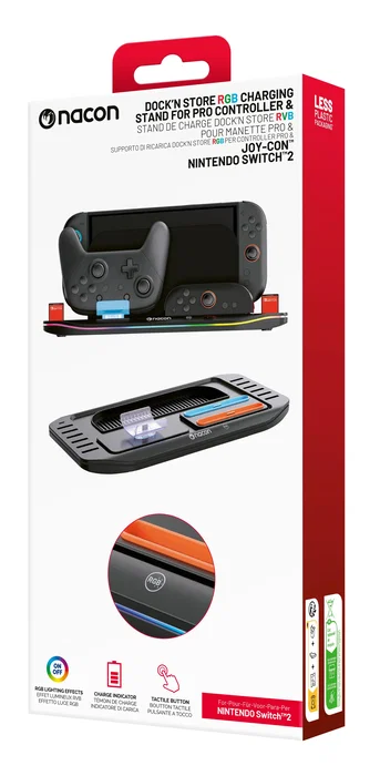 Nacon Charging Station XL para Nintendo Switch 2, Negro