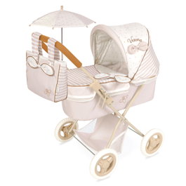 Decuevas Carro de Muñecas Plegable Verona con Sombrilla y Bolso