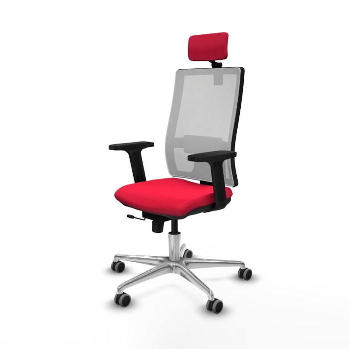 PIQUERAS Y CRESPO Silla de oficina Horna con mecanismo Sincro/Traslack, Rojo y Blanco PIQUERAS Y CRESPO Silla de oficina Horna con mecanismo Sincro/Traslack, Rojo y Blanco