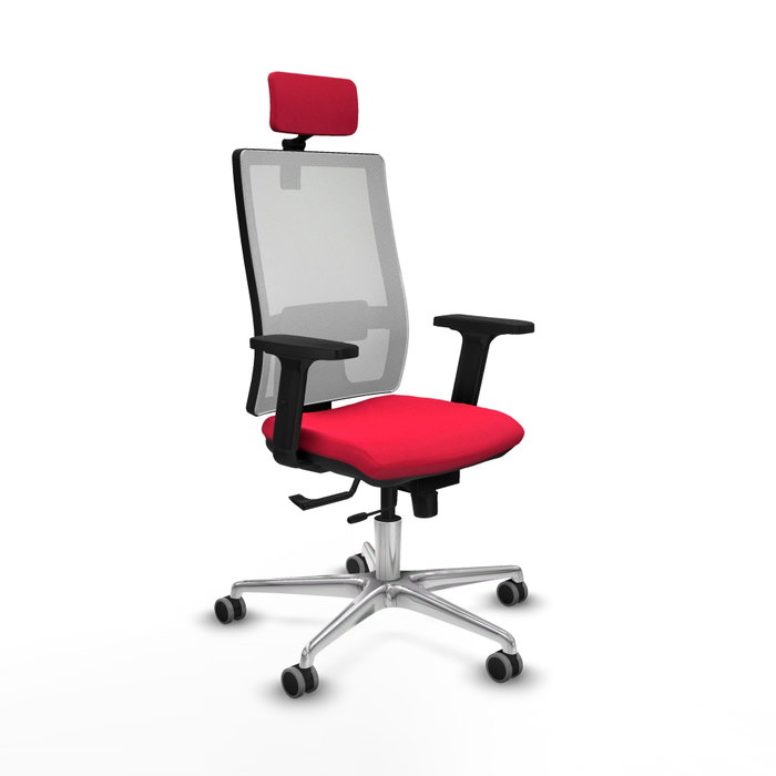 PIQUERAS Y CRESPO Silla de oficina Horna con mecanismo Sincro/Traslack, Rojo y Blanco PIQUERAS Y CRESPO Silla de oficina Horna con mecanismo Sincro/Traslack, Rojo y Blanco