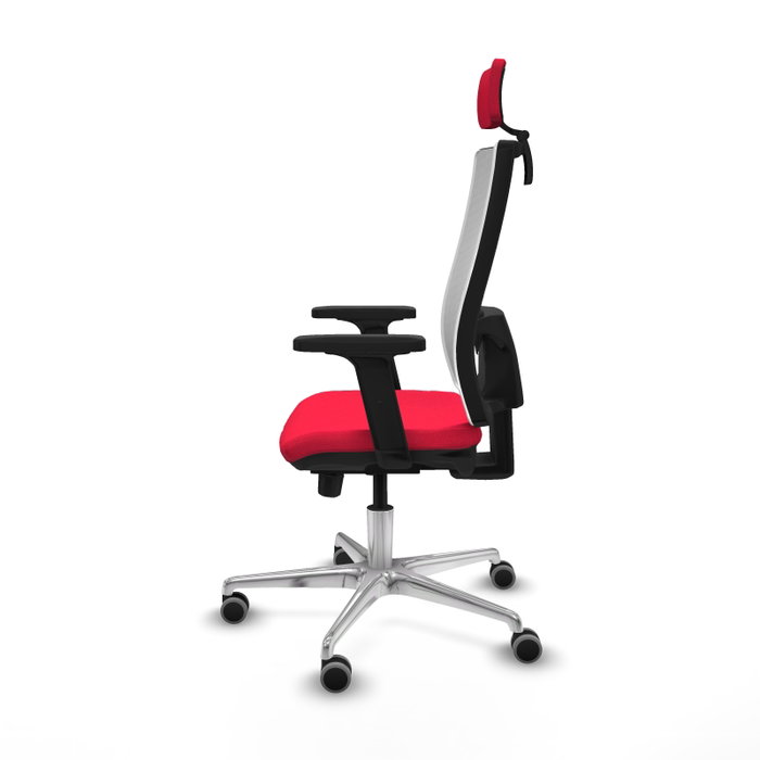PIQUERAS Y CRESPO Silla de oficina Horna con mecanismo Sincro/Traslack, Rojo y Blanco PIQUERAS Y CRESPO Silla de oficina Horna con mecanismo Sincro/Traslack, Rojo y Blanco
