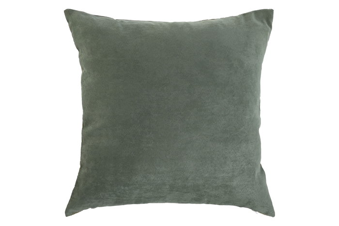 DKD Home Decor Cojin Cottage Verde Algodon 45 x 45 cm Coleccion 1c24 (2 Unidades)