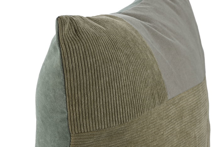 DKD Home Decor Cojin Cottage Verde Algodon 45 x 45 cm Coleccion 1c24 (2 Unidades)