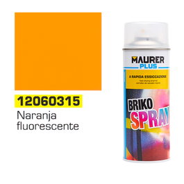 MAURER Spray Pintura Naranja Fluorescente 400 ml