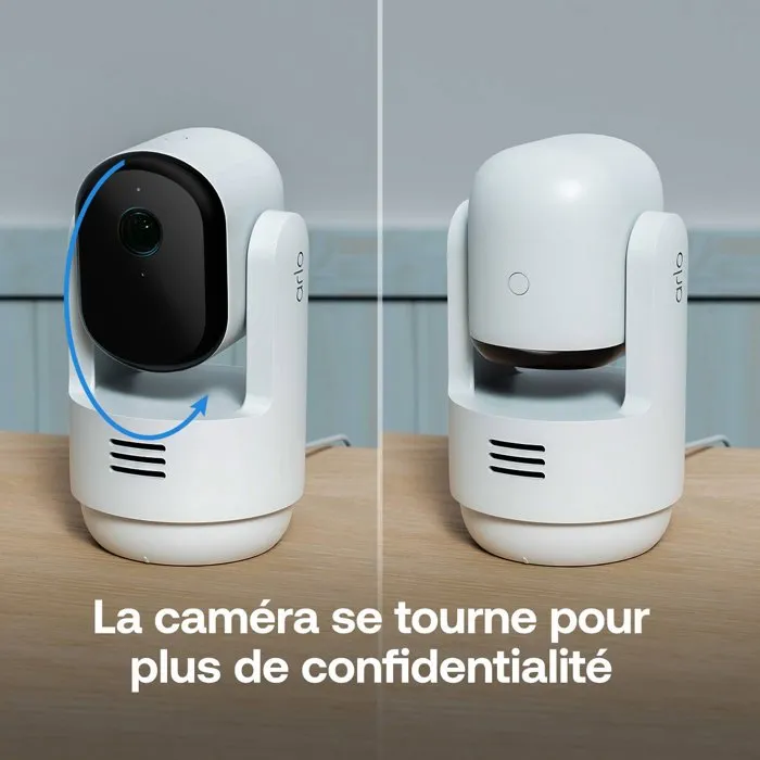 Arlo Essential 3 2K Cámara de Vigilancia Interior 360° AABTO57404
