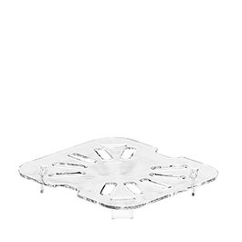 DB MARK - Cubeta de policarbonato GN 1/6, doble fondo perforado, almacenaje y transporte - 17.6 x 16.2 cm