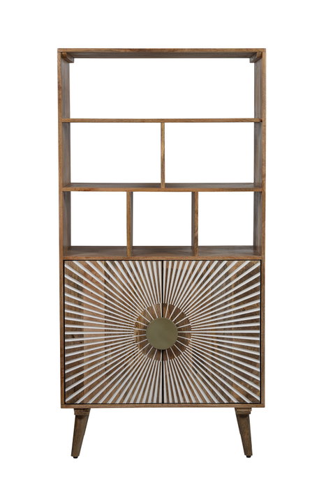 DKD Home Decor Estantería Natural Blanco 80 x 45 x 160 cm