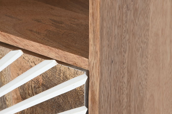 DKD Home Decor Estantería Natural Blanco 80 x 45 x 160 cm